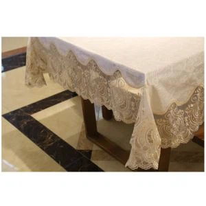 Ovqatlanish xonasi uchun baxmal matoli dasturxon